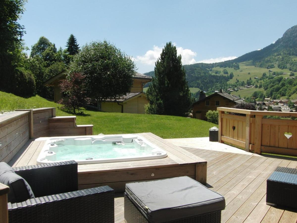 Chalet Grand Confort 5 Chambres, Jacuzzi, Sauna, 150M Des Pistes - Fr-1-391-91 Le Grand-Bornand Eksteriør billede