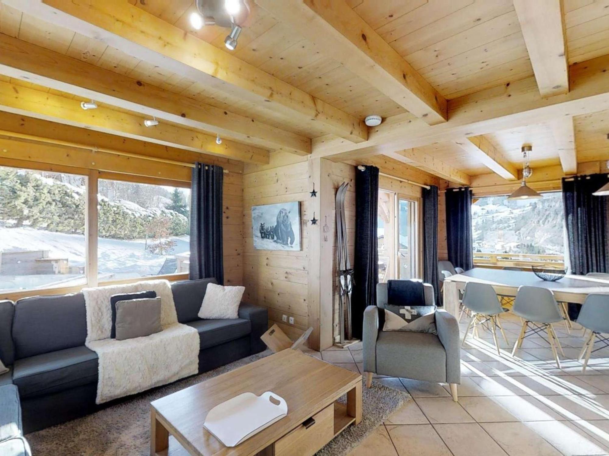 Chalet Grand Confort 5 Chambres, Jacuzzi, Sauna, 150M Des Pistes - Fr-1-391-91 Le Grand-Bornand Eksteriør billede